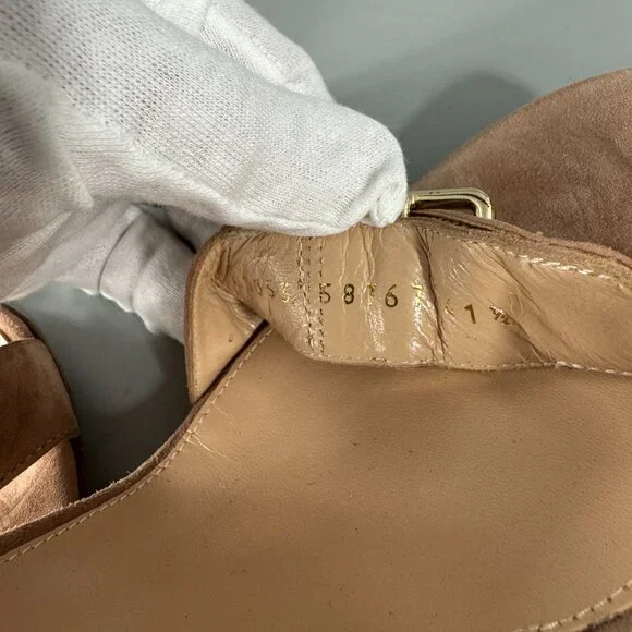 Gianvito Rossi Suede Sandals, Size 41.5